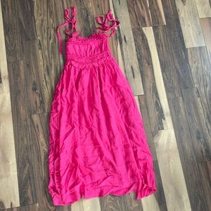 &merci pink maxi dress